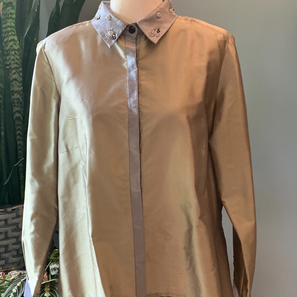 LBN! Marissa Baratelli Thai Silk Blouse